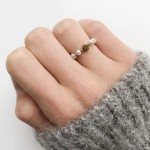 Różaniec na palec elastyczny pierścionek obrączka dziesiątka różańca Helena