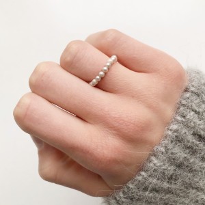 Pierścionek - perły