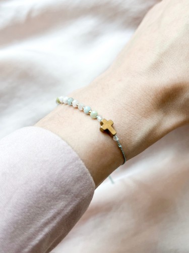 Różaniec bransoletka na rękę dziesiątka różańca Anna