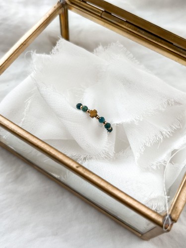 Różaniec na palec elastyczny pierścionek obrączka dziesiątka różańca Irena