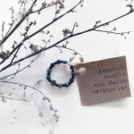 Różaniec na palec elastyczny pierścionek obrączka dziesiątka różańca Wiktoria