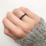 Różaniec na palec elastyczny pierścionek obrączka dziesiątka różańca Wiktoria